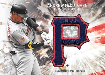 2017 Topps - Independence Day Commemorative Team Logo Patch #IDTL-AM Andrew McCutchen Front
