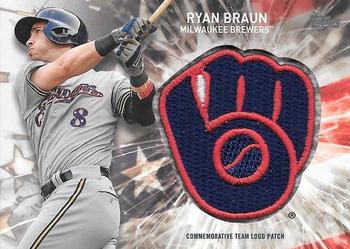 2017 Topps - Independence Day Commemorative Team Logo Patch #IDTL-RB Ryan Braun Front