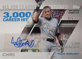 2017 Topps - Major League Milestones Autographs #MLMA-I Ichiro Front