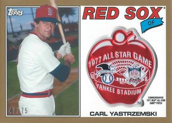 2017 Topps - MLB All-Star Game Commemorative Logo Patch Gold #ASL-CY Carl Yastrzemski Front