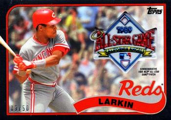 2017 Topps - MLB All-Star Game Commemorative Logo Patch Black #ASL-BL Barry Larkin Front