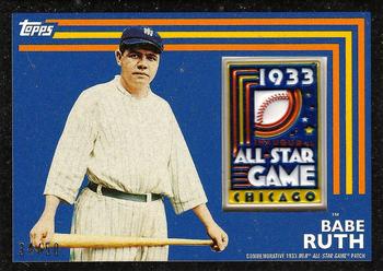 2017 Topps - MLB All-Star Game Commemorative Logo Patch Black #ASL-BRU Babe Ruth Front