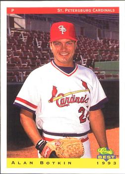 1993 Classic Best St. Petersburg Cardinals #5 Alan Botkin Front
