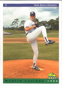 1993 Classic Best Vero Beach Dodgers #15 Martin Lavigne Front