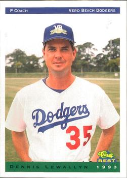 1993 Classic Best Vero Beach Dodgers #30 Dennis Lewallyn Front