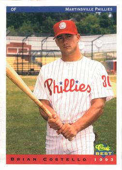 1993 Classic Best Martinsville Phillies #6 Brian Costello Front