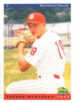 1993 Classic Best Martinsville Phillies #14 Trevor Humphry Front