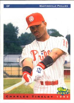 1993 Classic Best Martinsville Phillies #29 Charles Tinsley Front