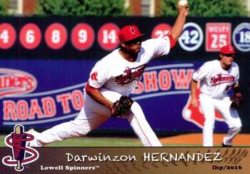2016 Grandstand Lowell Spinners #NNO Darwinzon Hernandez Front