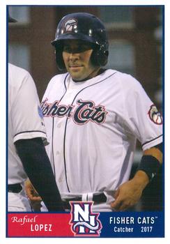 2017 Grandstand New Hampshire Fisher Cats #NNO Rafael Lopez Front