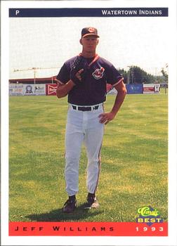 1993 Classic Best Watertown Indians #28 Jeff Williams Front