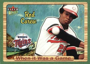 2003 Ultra - When It Was A Game #11WG Rod Carew Front
