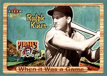 2003 Ultra - When It Was A Game #27WG Ralph Kiner Front