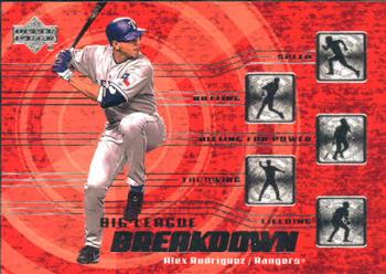 2003 Upper Deck - Big League Breakdown #BL15 Alex Rodriguez Front