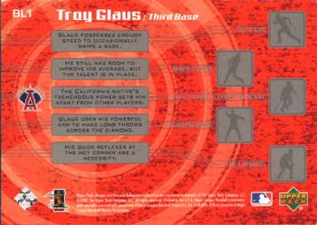 2003 Upper Deck - Big League Breakdown #BL1 Troy Glaus Back