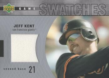 2003 Upper Deck - Game Swatches #RJ-JK Jeff Kent Front