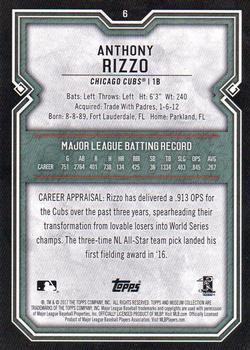 2017 Topps Museum Collection - Copper #6 Anthony Rizzo Back