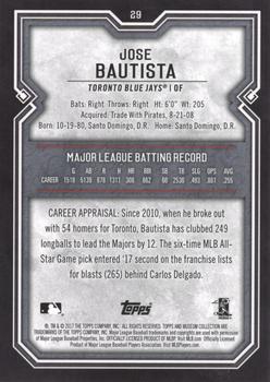 2017 Topps Museum Collection - Copper #29 Jose Bautista Back