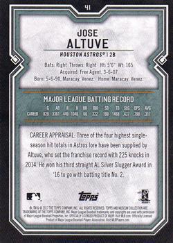 2017 Topps Museum Collection - Copper #41 Jose Altuve Back