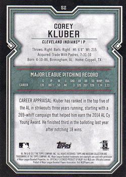 2017 Topps Museum Collection - Copper #52 Corey Kluber Back