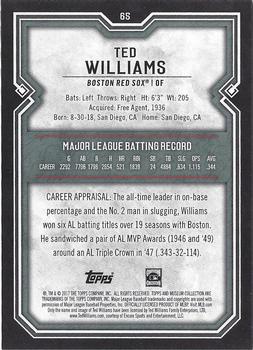 2017 Topps Museum Collection - Copper #65 Ted Williams Back