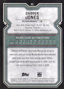 2017 Topps Museum Collection - Copper #89 Chipper Jones Back