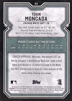 2017 Topps Museum Collection - Copper #93 Yoan Moncada Back