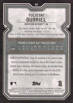 2017 Topps Museum Collection - Copper #99 Yulieski Gurriel Back