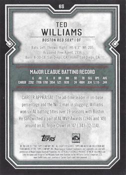 2017 Topps Museum Collection - Sapphire #65 Ted Williams Back
