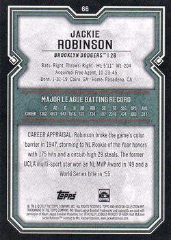 2017 Topps Museum Collection - Sapphire #66 Jackie Robinson Back
