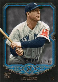 2017 Topps Museum Collection - Sapphire #77 Lou Gehrig Front