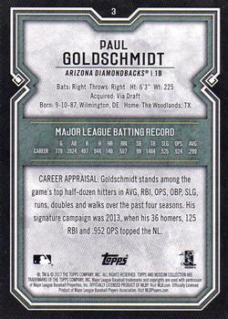 2017 Topps Museum Collection - Amethyst #3 Paul Goldschmidt Back