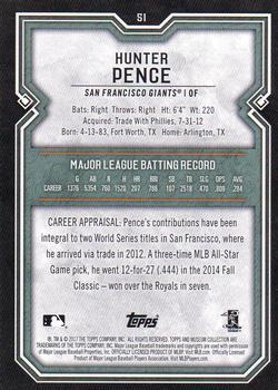 2017 Topps Museum Collection - Amethyst #51 Hunter Pence Back