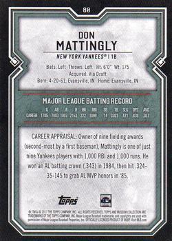 2017 Topps Museum Collection - Emerald #80 Don Mattingly Back