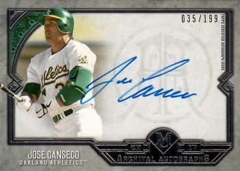 2017 Topps Museum Collection - Archival Autographs #AA-JCA Jose Canseco Front