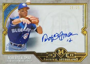 2017 Topps Museum Collection - Archival Autographs Gold #AA-RA Roberto Alomar Front