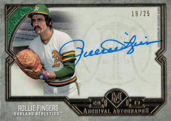 2017 Topps Museum Collection - Archival Autographs Gold #AA-RF Rollie Fingers Front
