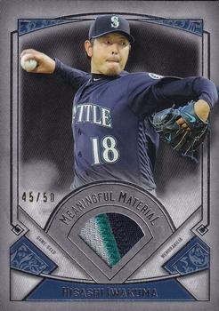 2017 Topps Museum Collection - Meaningful Material Relics #MR-HI Hisashi Iwakuma Front