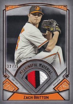 2017 Topps Museum Collection - Meaningful Material Relics Copper #MR-ZB Zach Britton Front