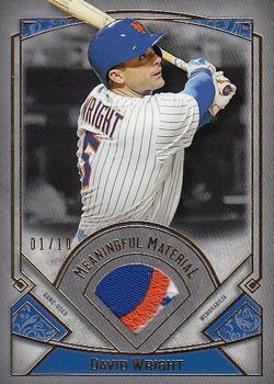 2017 Topps Museum Collection - Meaningful Material Relics Gold #MM-DW David Wright Front