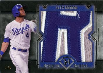 2017 Topps Museum Collection - Momentous Material Jumbo Patch Relics #MJR-AG Alex Gordon Front