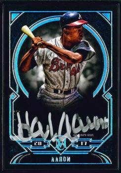 2017 Topps Museum Collection - Museum Framed Autographs Black Framed #MFA-HA Hank Aaron Front