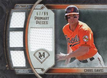 2017 Topps Museum Collection - Primary Pieces Quad Relics (Single-Player) #SPR-CD Chris Davis Front