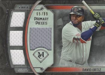 2017 Topps Museum Collection - Primary Pieces Quad Relics (Single-Player) #SPR-DO David Ortiz Front