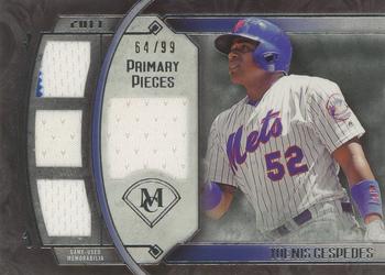 2017 Topps Museum Collection - Primary Pieces Quad Relics (Single-Player) #SPR-YC Yoenis Cespedes Front