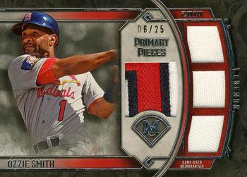 2017 Topps Museum Collection - Primary Pieces Legends Quad Relics (Single-Player) #SPQ-OS Ozzie Smith Front