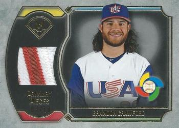 2017 Topps Museum Collection - Primary Pieces World Baseball Classic Patch Gold #WBCPR-BCR Brandon Crawford Front