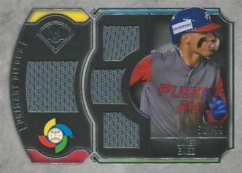 2017 Topps Museum Collection - Primary Pieces WBC Quad Relics (Single-Player) #WBCQR-JB Javier Baez Front