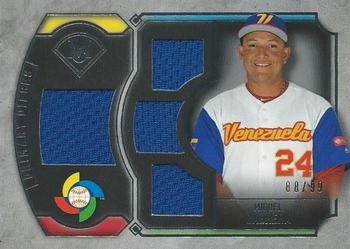 2017 Topps Museum Collection - Primary Pieces WBC Quad Relics (Single-Player) #WBCQR-MC Miguel Cabrera Front
