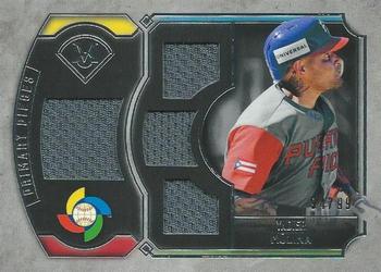 2017 Topps Museum Collection - Primary Pieces WBC Quad Relics (Single-Player) #WBCQR-YM Yadier Molina Front